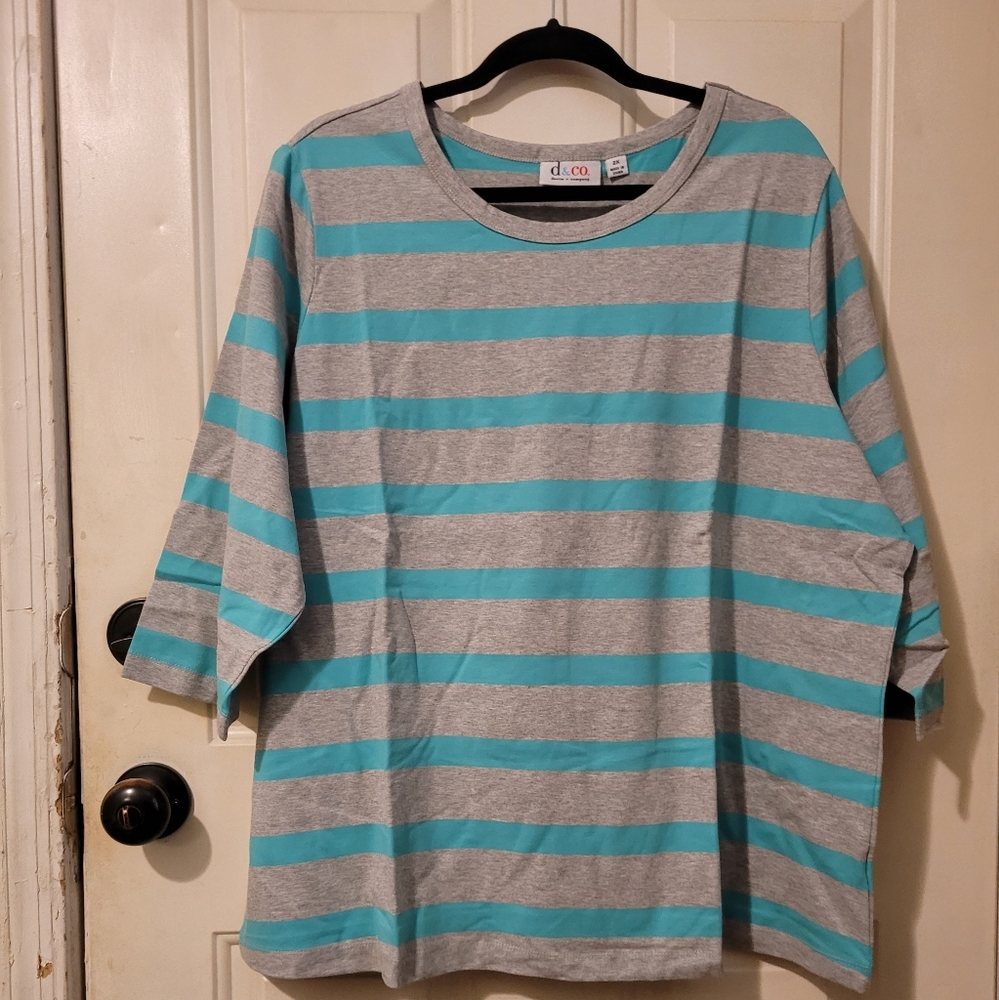 Denim & Co 2X shirt